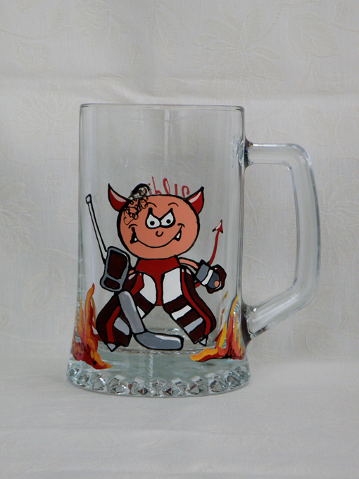 Personalized beer cup Devil